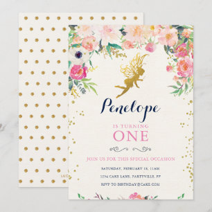 Invitación al cumpleaños de hadas