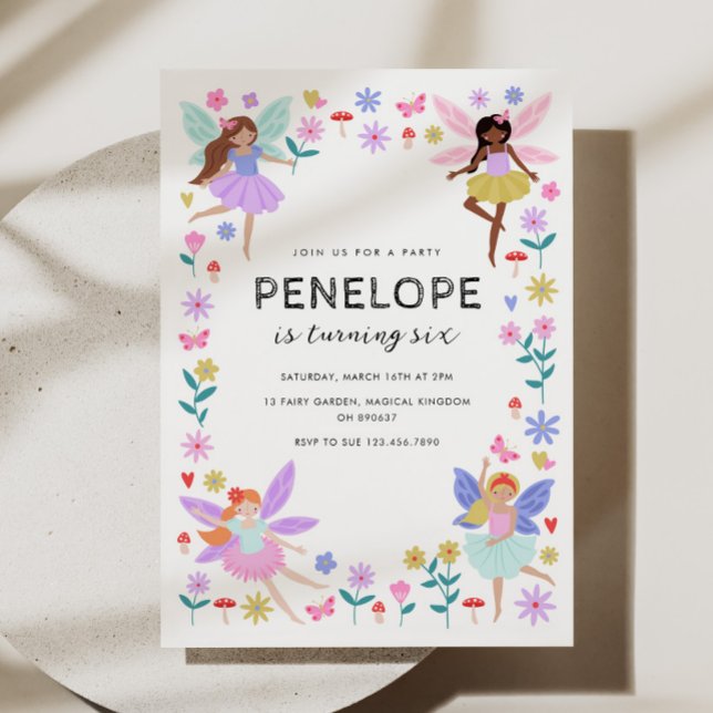 Invitación al cumpleaños de hadas (Subido por el creador)