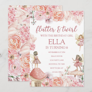 Invitación al cumpleaños de hadas