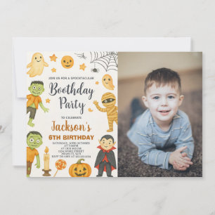 Invitación al cumpleaños de Halloween para los niñ