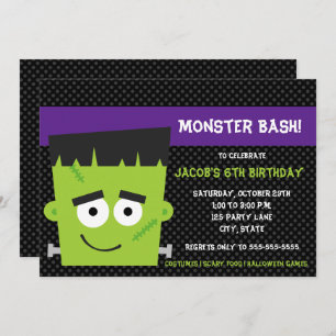 Invitación al cumpleaños de Halloween, un amigo fa