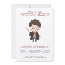 Invitación al cumpleaños de Harry Potter simple