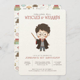 Invitación al cumpleaños de Harry Potter simple