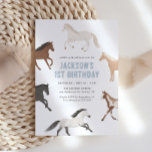 Invitación al cumpleaños de Horse Boy<br><div class="desc">Invite a amigos y familiares a la fiesta de cumpleaños de su pequeña con esta sencilla invitación a caballo.</div>
