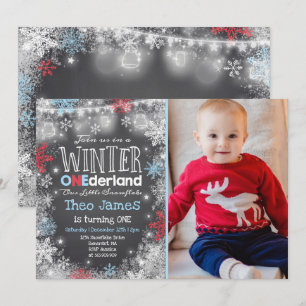 Invitación al cumpleaños de invierno de ONEderland
