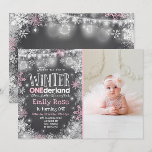 Invitación al cumpleaños de invierno de ONEderland