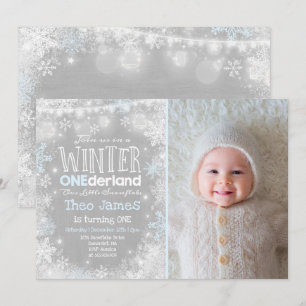 Invitación al cumpleaños de invierno de ONEderland