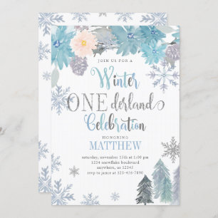 Invitación al cumpleaños de invierno en ONEderland