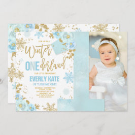 Invitación al cumpleaños de invierno en ONEderland