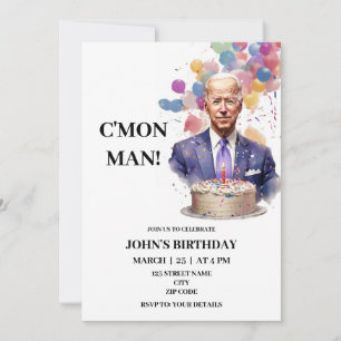 Invitación al cumpleaños de Joe Biden