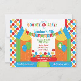 Invitación al cumpleaños de Jump Bounding House Tr
