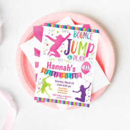 Invitación al cumpleaños de Jump Bounding House Tr