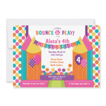 Invitación al cumpleaños de Jump Bounding House Tr