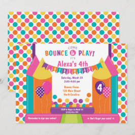 Invitación al cumpleaños de Jump Bounding House Tr
