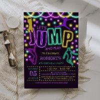 Invitación al cumpleaños de Jump Editable