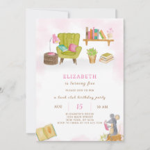 Invitación al cumpleaños de la biblioteca