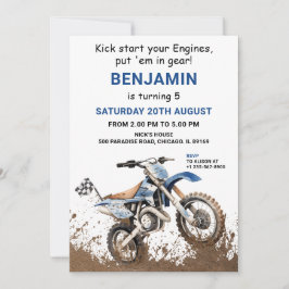 Invitación al cumpleaños de la bicicleta editable