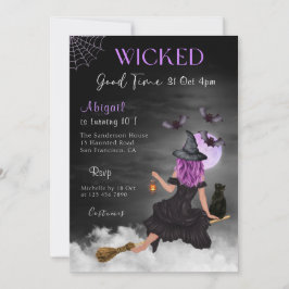 Invitación al cumpleaños de la bruja Witch Good Ha