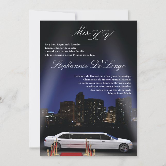 Invitación al cumpleaños de la ciudad de Limo Quin (Anverso)
