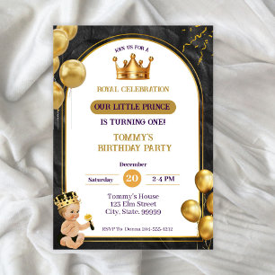 Invitación al cumpleaños de la Corona de los Niños