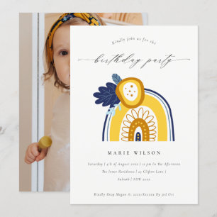 Invitación al cumpleaños de la florida foto arcoir