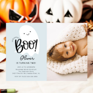 Invitación al cumpleaños de la foto de Little Boo