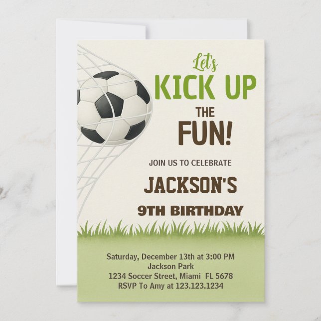 Invitación al cumpleaños de la Liga de Campeones (Anverso)