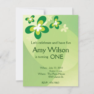 Invitación al cumpleaños de la mariposa del Person