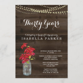 Invitación al cumpleaños de la mujer | Navidades P