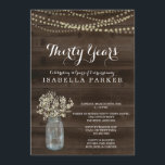 Invitación al cumpleaños de la mujer| Respiración<br><div class="desc">Respiro de color de agua dibujado a mano y frasco de albañil complementado con bella caligrafía.

Coordinando RSVP,  Detalles,  Registro,  Tarjetas de agradecimiento y otros artículos están disponibles en la colección 'Watercolor Baby's Breath in Mason Jar' de mi tienda.</div>