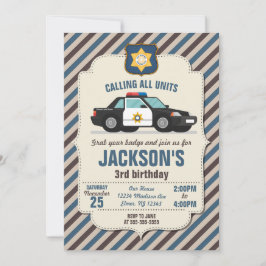 Invitación al cumpleaños de la policía / Auto de l