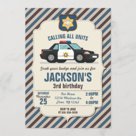 Invitación al cumpleaños de la policía / Auto de l