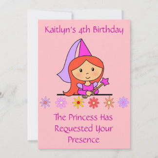Invitación al cumpleaños de la princesa