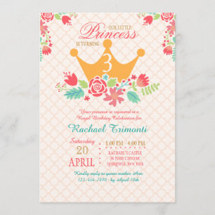 Invitación al cumpleaños de la princesa