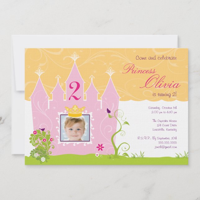Invitación al cumpleaños de la princesa (Anverso)