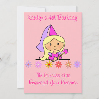 Invitación al cumpleaños de la princesa