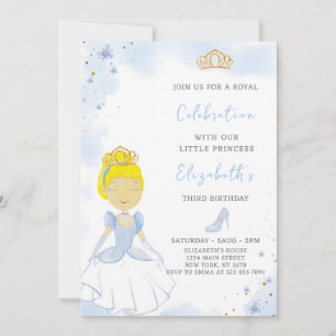 Invitación al cumpleaños de la Princesa Azul