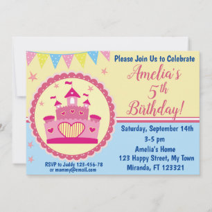 Invitación al cumpleaños de la Princesa Castillo R