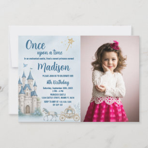 Invitación al cumpleaños de la princesa corona con