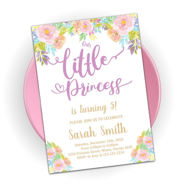 Invitación al cumpleaños de la princesa púrpura (Subido por el creador)