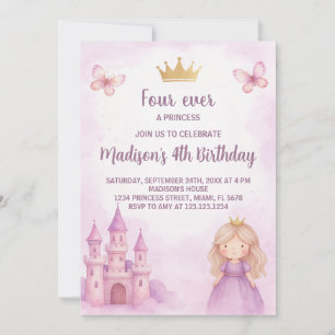 Invitación al cumpleaños de la princesa real