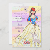 Invitación al cumpleaños de la princesa Snowy