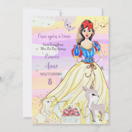 Invitación al cumpleaños de la princesa Snowy