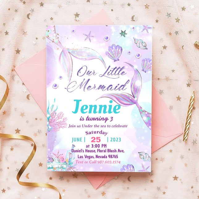 Invitación al cumpleaños de la sirena bajo el Fies (Subido por el creador)