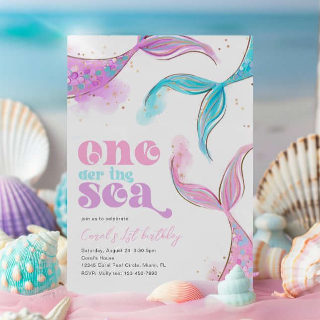 Invitación al cumpleaños de la sirena marina (Subido por el creador)