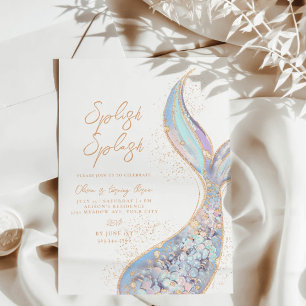 Invitación al cumpleaños de la sirena Splish Splas