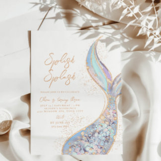 Invitación al cumpleaños de la sirena Splish Splas