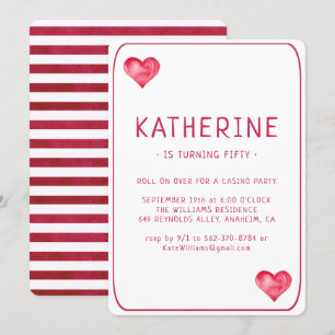 Invitación al cumpleaños de la tarjeta de juego Ca