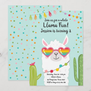 Invitación al cumpleaños de las gafas de sol del c
