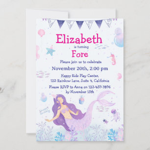 Invitación al cumpleaños de las sirvientas mágicas
